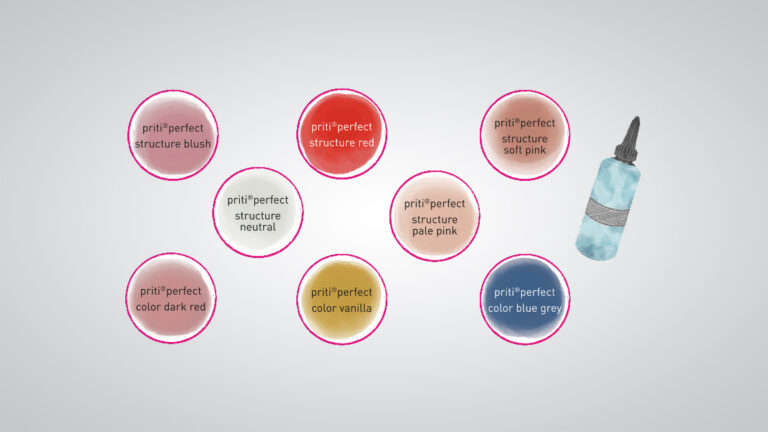 Perfekte pinke Gingiva