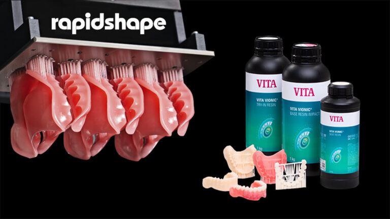 Rapid Shape validiert die Vita Vionic Materialien für den Einsatz auf seinen 3D-Drucksystemen.